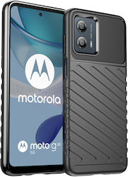 Hurtel Thunder Umschlag Rückseite Silikon Schwarz (Moto G53)