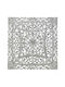 Inart Wall Decor Silver Wooden 90x4x90cm