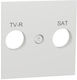 Schneider Electric New Unica TV-Antenna Front Plate Switch White NU944118