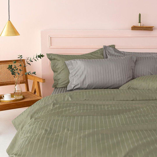 Palamaiki Sheet Super-Double 240x270cm. Sateen Riga Ladi