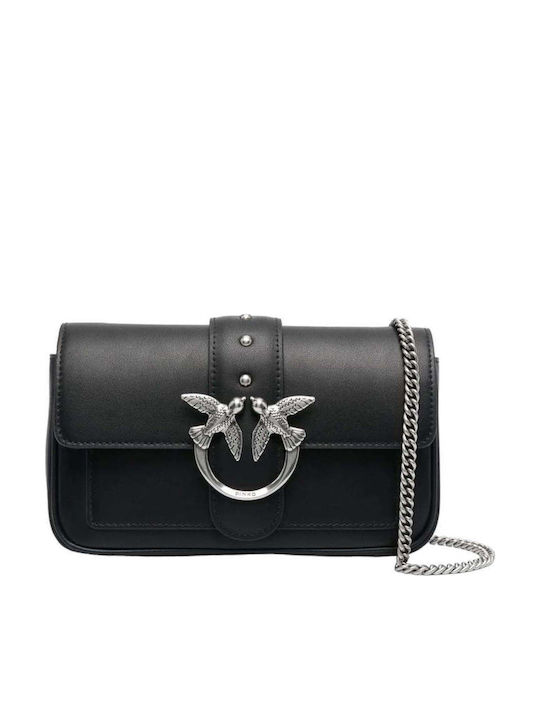 Pinko Love One Pocket Кожена Дамска Чанта През ...