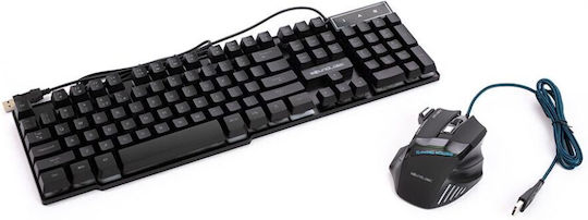 SoundLogic Gaming Set Gaming Mechanische Tastatur mit Benutzerdefiniert Schaltern & Maus (Englisch US)
