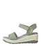 Anatomic Women's Fabric Platform Shoes Olive 8-28761-20 701