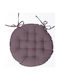 Atmosphera Μαξιλάρι Καρέκλας Κήπου Στρογγυλό Taupe 38x38εκ.