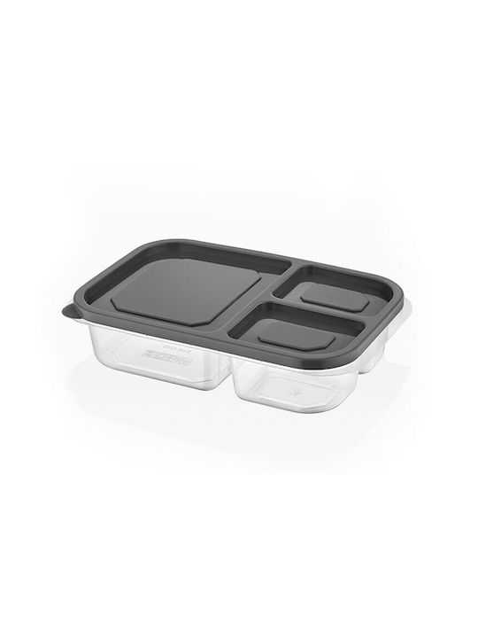 Lunchbox Kunststoff Gray 24x15.2cm 1Stück