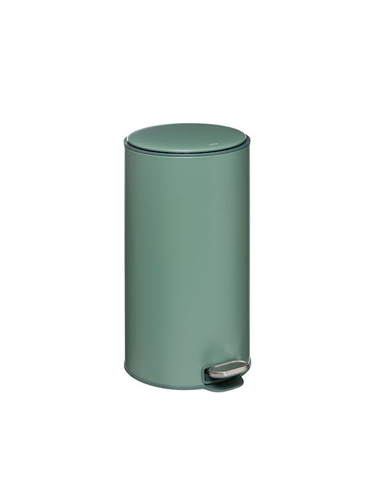 Spitishop Metal Pedal Waste Bin 30lt Green