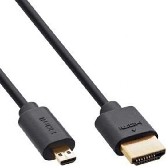 InLine HDMI-Kabel männlich - Micro-USB-Stecker männlich 2m Schwarz