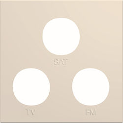 Hager Dune Gallery TV-Antenna Socket Front in B...