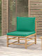 Outdoor-Sessel Bamboo Braun mit Kissen 55x69x65εκ.