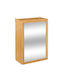 5Five F-V Lab'n Modul Rectangular Bathroom Mirror made of Particle Board with Shelf & Cabinet 38.5x58cm Beige