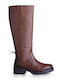 Hosis Damenstiefel Tabac Braun