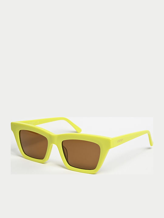 The Glass of Brixton Women's Sunglasses with Yellow Plastic Frame and Yellow Lens BS210 05