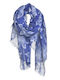 Ble Resort Collection Women's Scarf Blue 5-43-955-0002