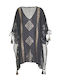 Ble Resort Collection Γυναικείο Καφτάνι Παραλίας Μαύρο