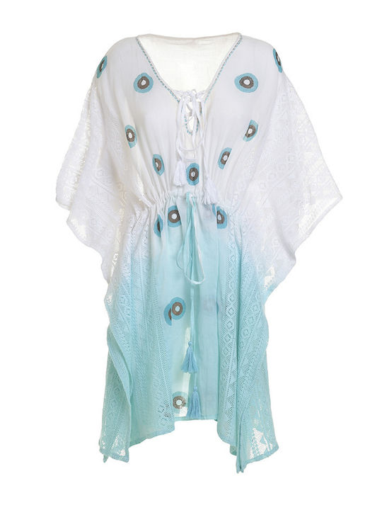 Ble Resort Collection Women's Caftan Beachwear White