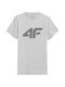 4F Herren T-Shirt Kurzarm Gray