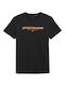 4F Men's Short Sleeve T-shirt Black