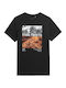 4F Men's Short Sleeve T-shirt Black