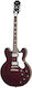 Epiphone Noel Gallagher Riviera Ηλεκτρική Κιθάρα με S Διάταξη Μαγνητών Dark Wine Red με Θήκη