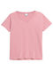 4F Women's T-shirt with V Neckline Pink