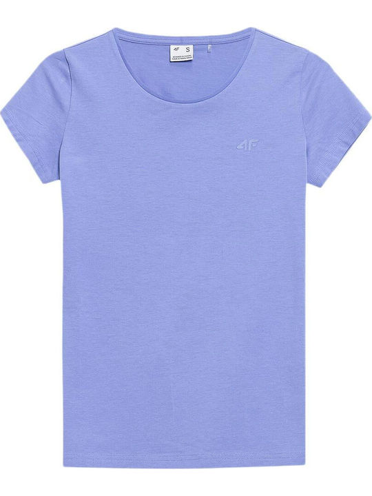 4F Γυναικείο T-shirt Μωβ