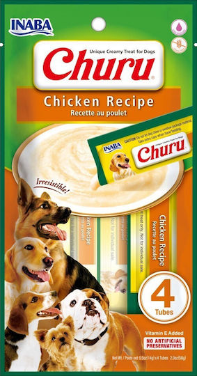 Inaba Churu Dog Treats in Stick Gluten Free with Chicken 14g 4 Pieces