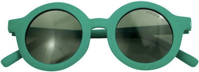 Grech & Co Original Round Kids Sunglasses Emerald Polarized