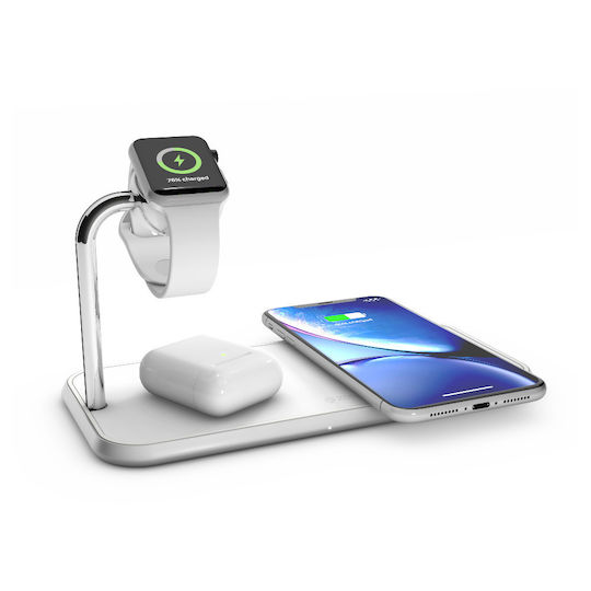 Zens Ασύρματος Φορτιστής (Qi Pad) Λευκός