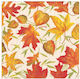 Χαρτοπετσέτες Ivory Woodland Leaves Πορτοκαλί 16x16.5εκ. 20τμχ