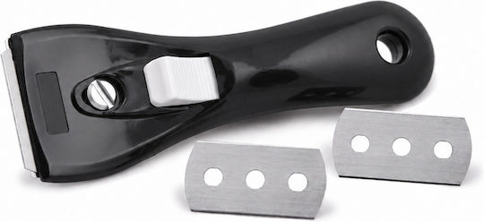 Svim Plastic Ceramic Hob Scraper With 2 Blades Black