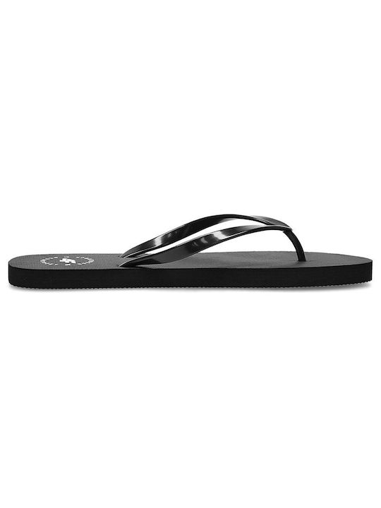 4F Frauen Flip Flops in Schwarz Farbe