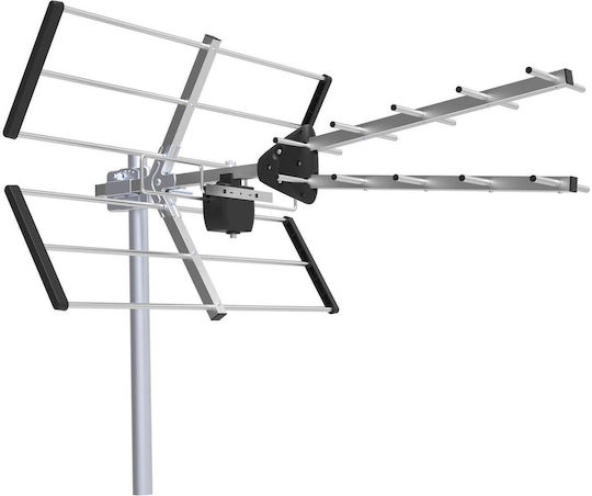 DV-128 Draußen Fernsehantenne (Benötigt keine Stromversorgung) Silber