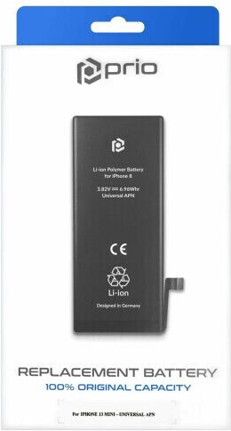 Prio Συμβατή Μπαταρία Αντικατάστασης 2406mAh για iPhone 13 Mini