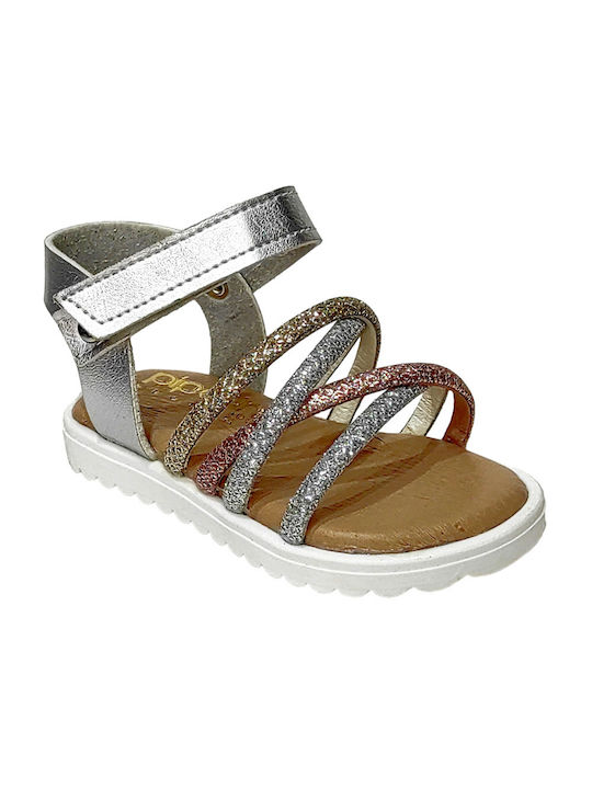 GIRL'S SANDAL PIPERINO 52 SILVER (20-27)