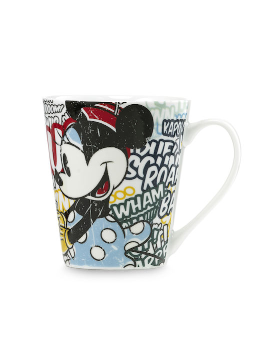 Disney Mug Mickey And Minnie Κούπα από Πορσελάνη Πολύχρωμη