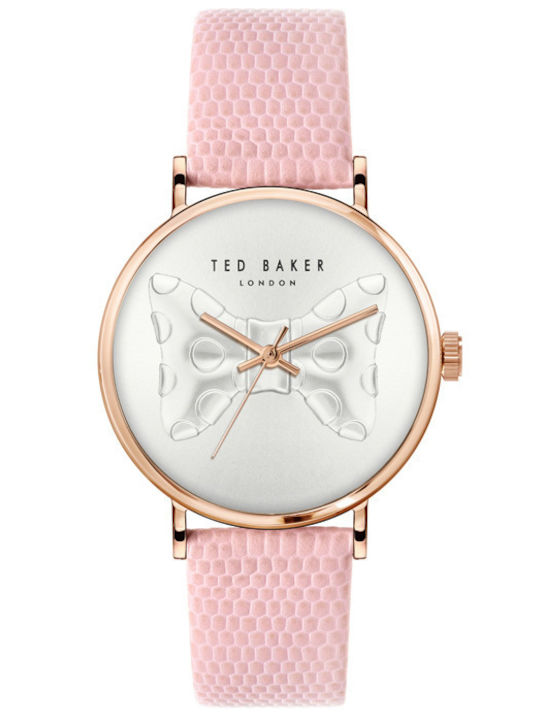 Ted Baker Phylipa Women's Watch with Pink Leather Strap