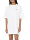 Dickies Sommer Mini T-Shirt Kleid Weiß