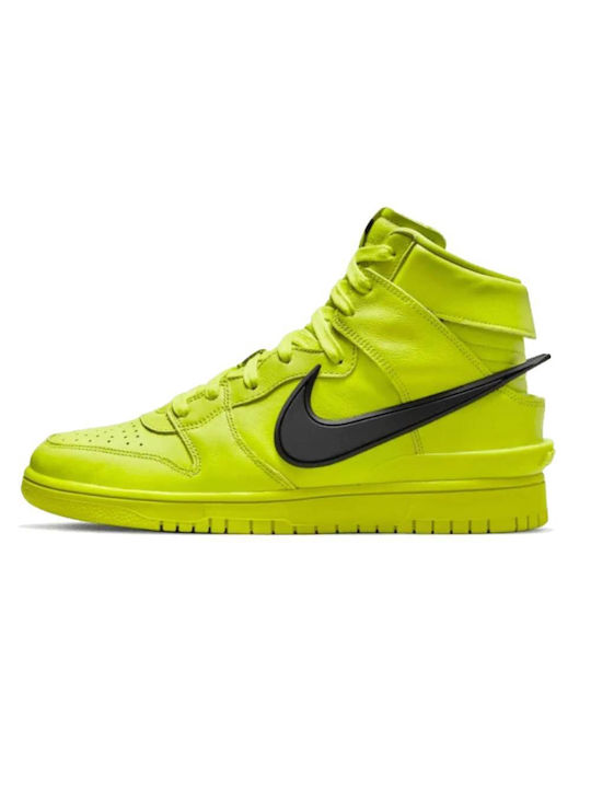Nike Dunk High Ambush Wohnung Sneakers Atomic Green / Flash Lime / Black