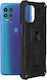 Techsuit Blazor Series Silicone / Plastic Back Cover Black (Motorola Moto G100)