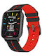 Superga SW-STC018 40mm Smartwatch with Heart Rate Monitor (Black/Red)