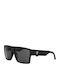 Chpo Miguel Unisex Sunglasses with Black Plastic Frame and Gray Lens
