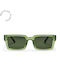 Chpo Stellar Sunglasses with Forest Green Plastic Frame and Green Lens 16133WA