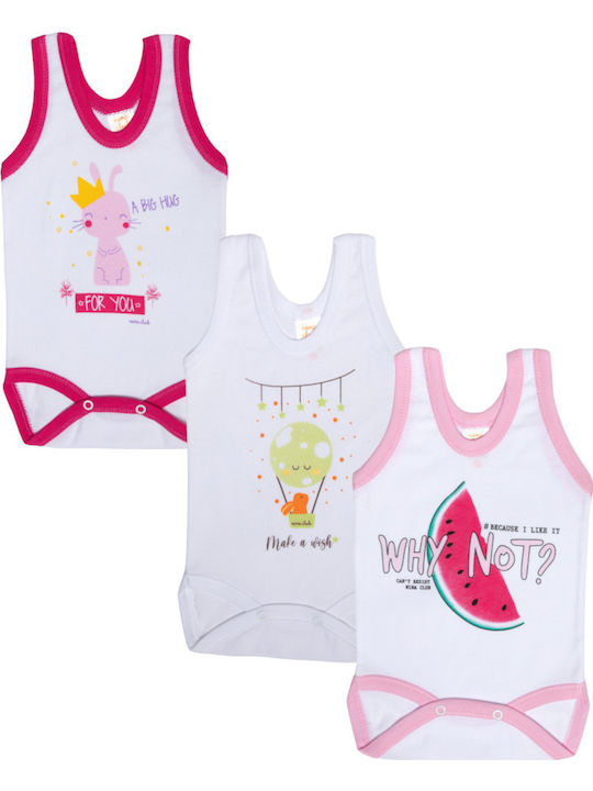 Nina Club Set White Bodysuits 3 Pieces