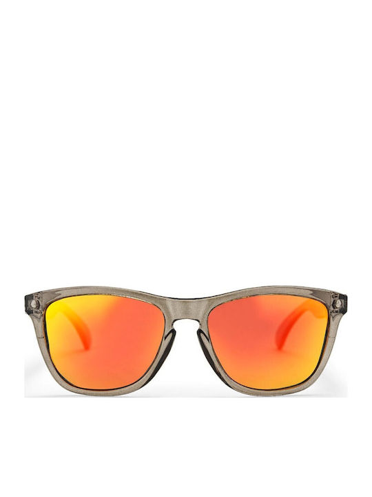 Chpo Bodhi Unisex Γυαλιά Ηλίου με Γκρι Κοκκάλινο Σκελετό και Πορτοκαλί Καθρέφτη Φακό 16131SH
