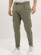 61 Matteo Trousers Cargo Elastic Khaki