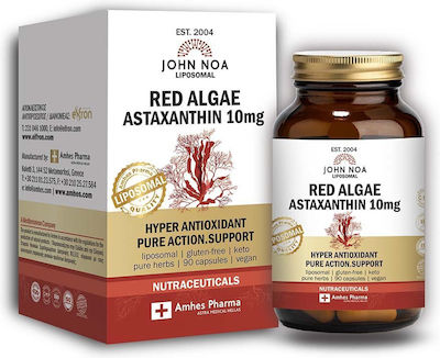 John Noa Liposomal Red Algae Astaxanthin 10mg 90 φυτικές κάψουλες