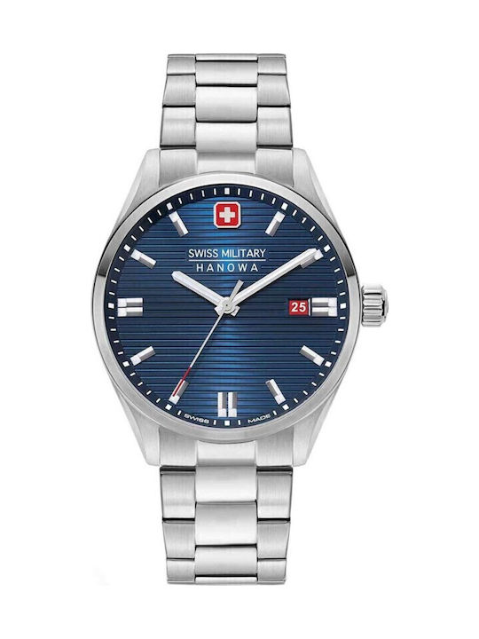 Swiss Military Hanowa Herrenuhr 42mm Batterie m...