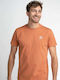Petrol Industries T-shirt Bărbătesc cu Mânecă Scurtă Desert Orange