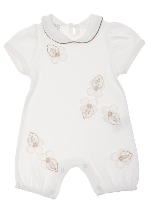 Bebelinna Baby Bodysuit Set Short-Sleeved Ecru