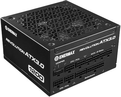 Enermax Revolution 1200W Black Computer Power Supply Full Modular 80 Plus Gold